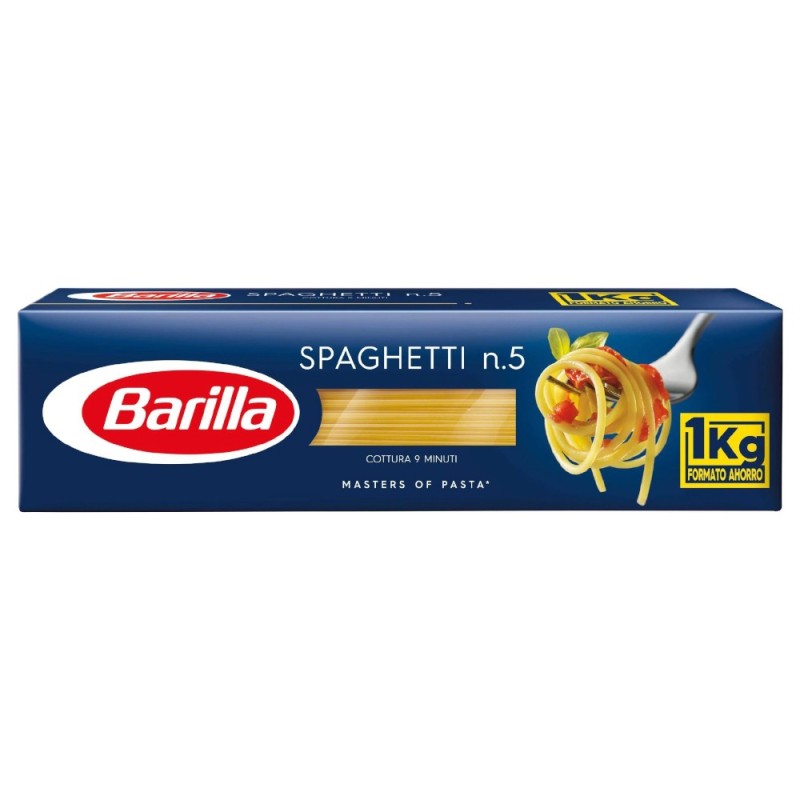 Set 2 x Paste Spaghetti N5 Barilla, 1 kg
