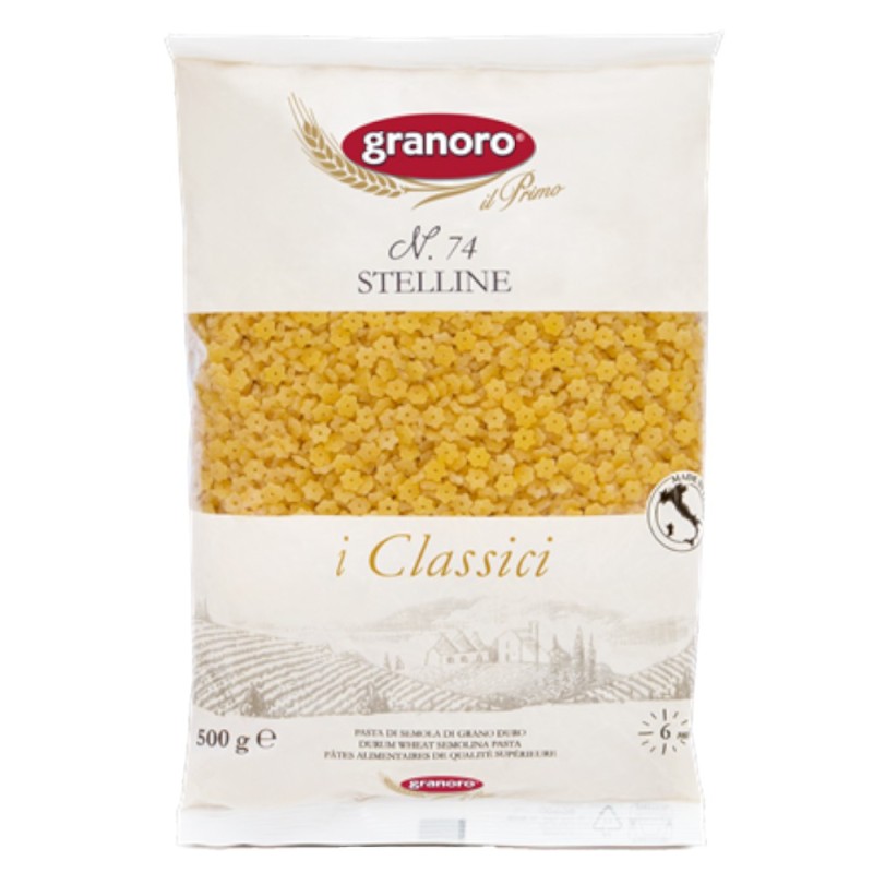 Set 2 x Paste Stelline Nr.74, Granoro, 500 g