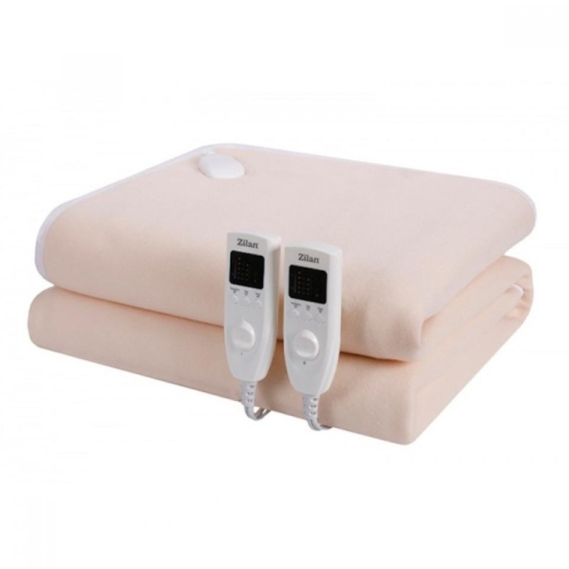 Set 2 x Patura cu Incalzire Electrica, 160 x 140 cm, Doua Persoane, Crem
