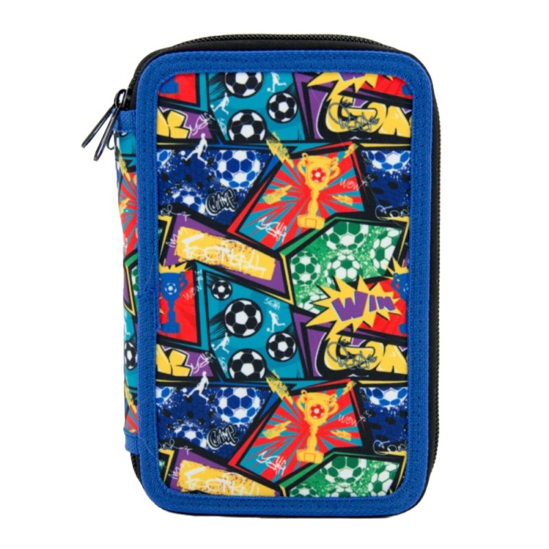 Set 2 x Penar Triplu Win The Game, Neechipat, 21 x 14 x 6 cm, Univerzal