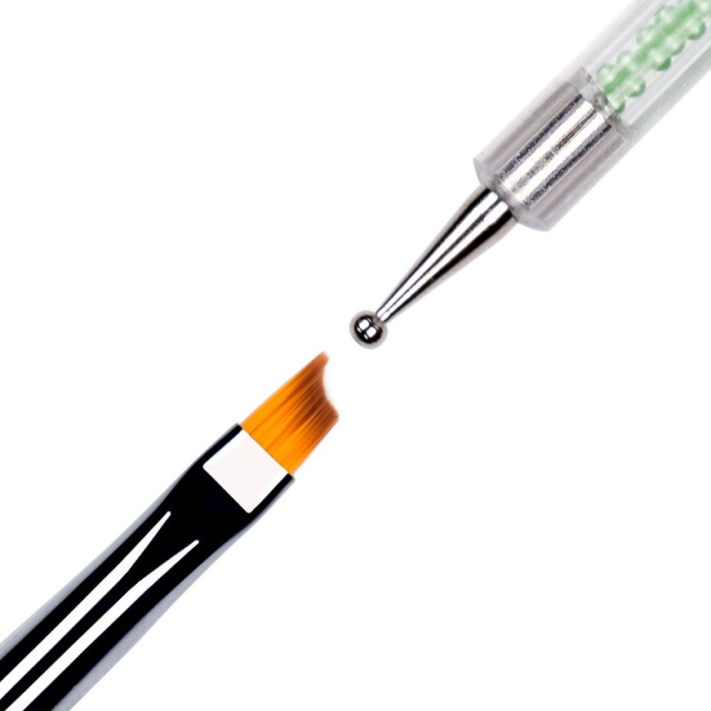 Set 2 x Pensula Unghii French, Doua Capete 07 Luxorise