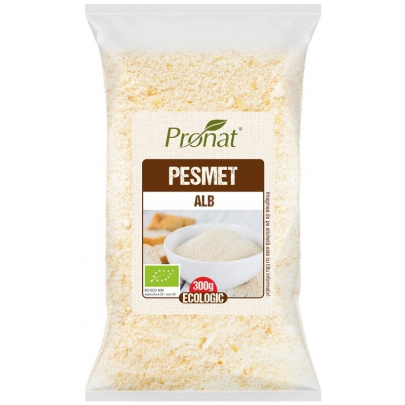 Set 2 x Pesmet Alb, Bio, 300 g, Pronat