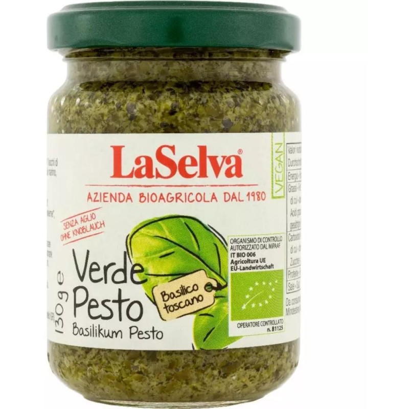 Set 2 x Pesto Verde Bio, 130 g, LaSelva