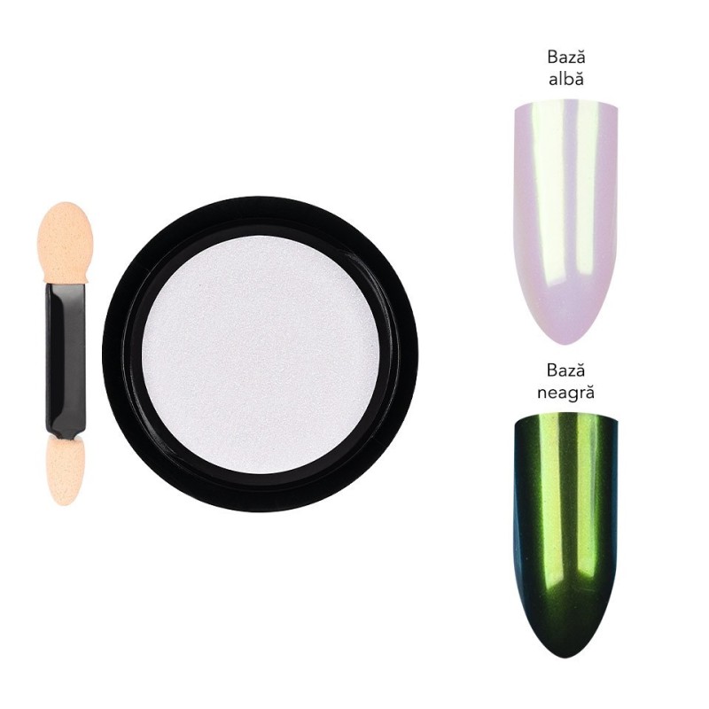 Set 2 x Pigment Unghii Aurora Luxorise, Mermaid Green