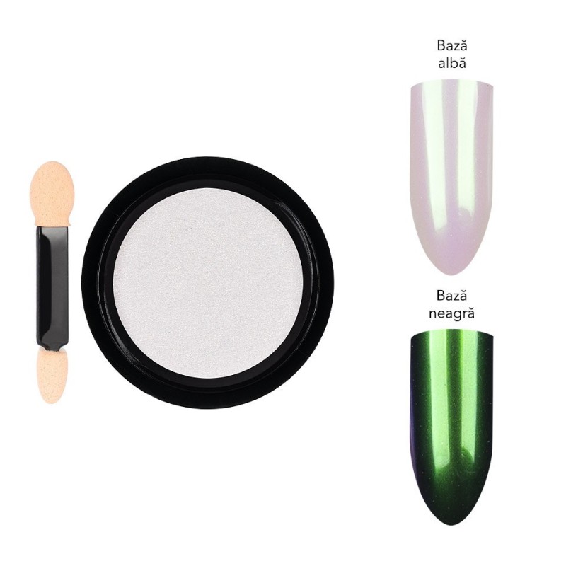 Set 2 x Pigment Unghii Aurora Luxorise, Spring Green