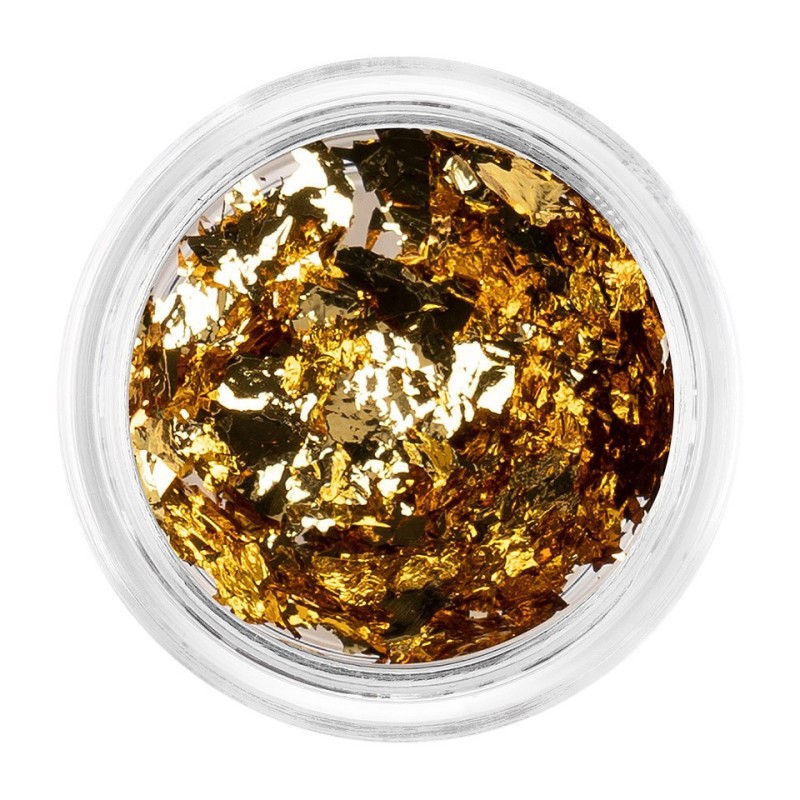 Set 2 x Pigment Unghii Platinum Flake Luxorise, Gold
