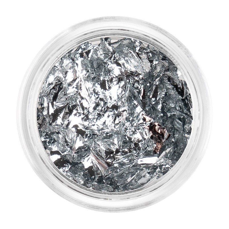 Set 2 x Pigment Unghii Platinum Flake Luxorise, Silver