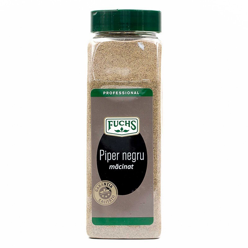 Set 2 x Piper Negru Macinat, Fuchs Mirodenii, Borcan 500 g