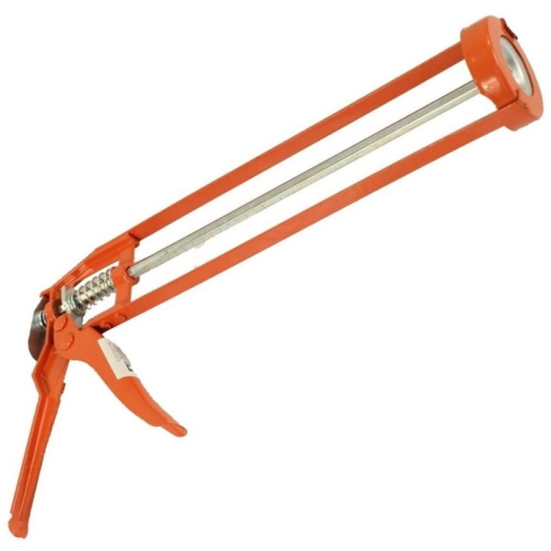 Set 2 x Pistol Portocaliu pentru Silicon, Cadru Metalic