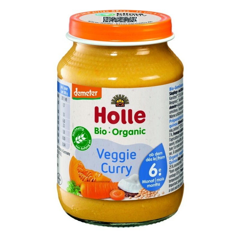 Set 2 x Piure de Legume si Cocos Eco, Holle Baby, 190 g