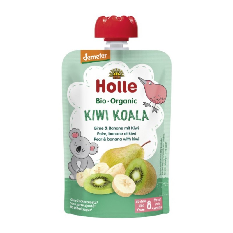 Set 2 x Piure de Pere si Banane cu Kiwi Eco, Kiwi Koala, Holle Baby, 100 g