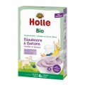 Set 2 x Piure din Cereale Eco, Holle Baby, cu Lapte de Capra, Afine si Banane, 200 g