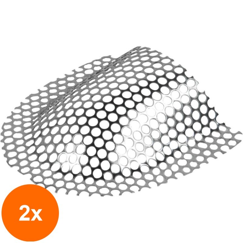 Set 2 x Plasa Proteze Prima, Perforata, Inox, 0.4 mm Grosime