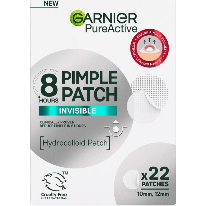 Set 2 x Plasturi Anti-Acnee Garnier Pure Active, 22 Bucati