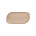 Set 2 x Platou cu Un Compartiment, Lemn de Fag, 44 x 23 x 2.5 cm