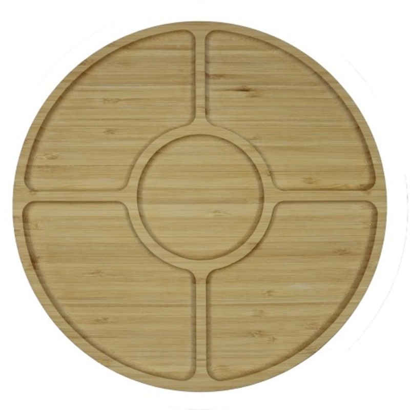 Set 2 x Platou din Bambus, pentru Prezentare si Servire, 30 x 30 x 1.70 cm, Grunberg