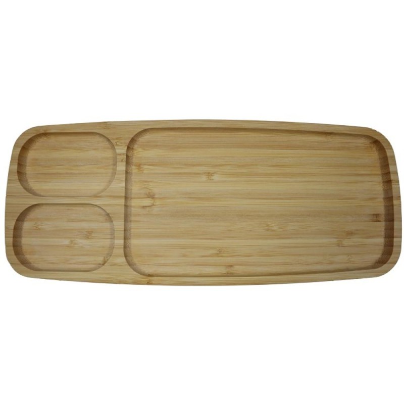 Set 2 x Platou din Bambus, pentru Prezentare si Servire, 39 x 16 x 2 cm, Grunberg