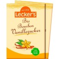 Set 2 x Pliculete Zahar Vanilat Bourbon, Bio, Lecker’s, 8 g