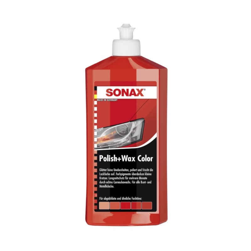 Set 2 x Polish cu Ceara, Polish&Wax Nanopro, pentru Culoarea Rosie, 500 ml, Sonax
