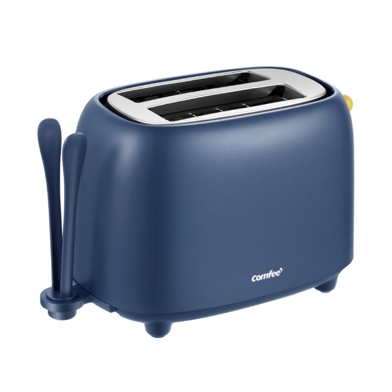 Set 2 x Prajitor de Paine Comfee MT-RP2L18W2, 950W, 2 Felii, 7 Trepte de Rumenire, Albastru/Galben