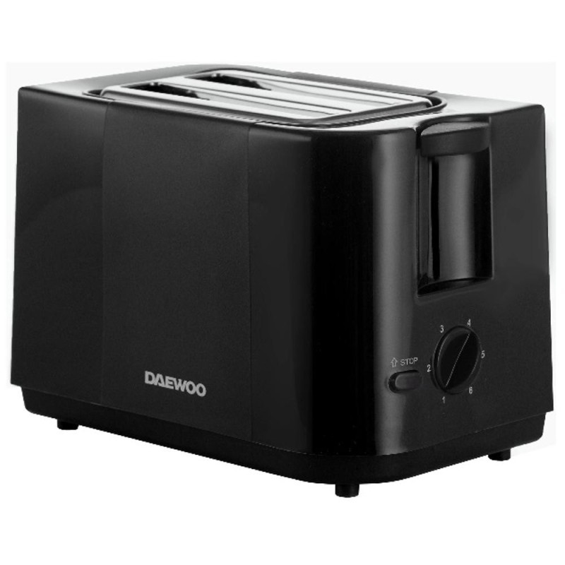 Set 2 x Prajitor de Paine Daewoo, 750 W, Negru, Tava Firimituri, 6 Niveluri de Rumenire