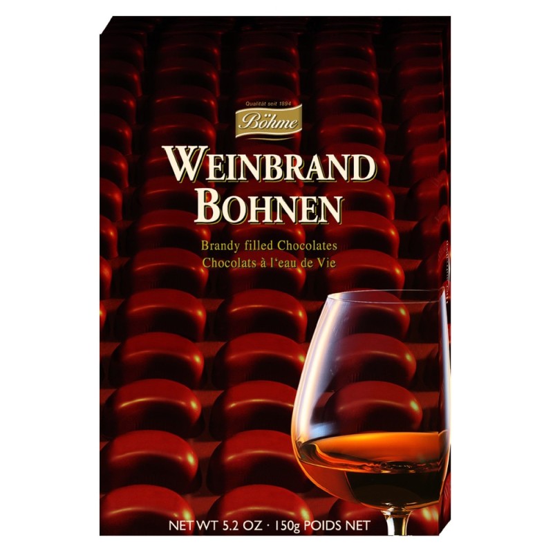 Set 2 x Praline Bohme de Ciocolata Umplute cu Coniac, Halloren and Co, 150 g