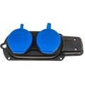 Set 2 x Prelungitor Cauciucat pentru Exterior, Z Tools, cu 2 Lacasuri, 10 A-16 A, 250 V, fara Cablu