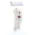 Set 2 x Prelungitor Electric cu Protectie, 3 Prize, Sectiune Cablu 3 x 1.5mm2, Lungime 5 m, Well
