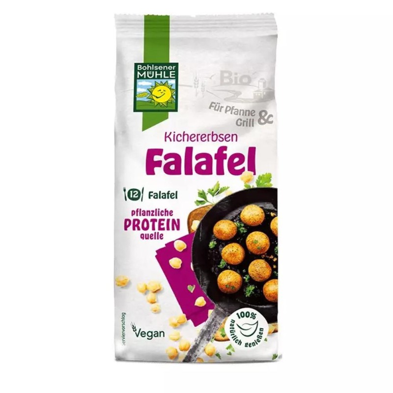 Set 2 x Premix Bio pentru Falafel din Naut, 165 g, Bohlsener Muhle