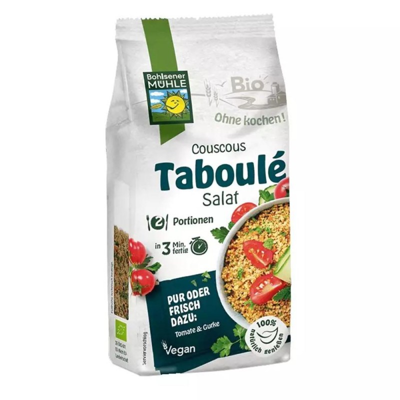 Set 2 x Premix Salata Bio de Couscous Taboule, 165 g, Bohlsener Muhle