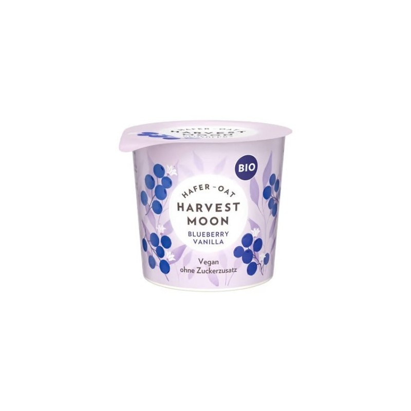 Set 2 x Preparat Fermentat din Bautura Ovaz cu Afine Negre si Vanilie, Bio, 275 g, Harvest Moon