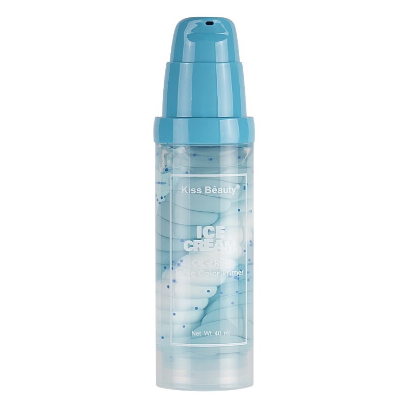 Set 2 x Primer Machiaj Kiss Beauty Ice Cream Three Color Primer, 40 ml