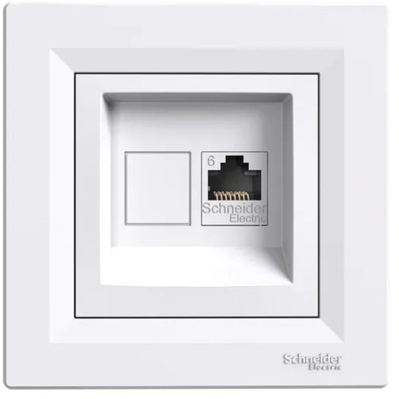 Set 2 x Priza de Date RJ45, Cat6, UTP, Schneider Asfora