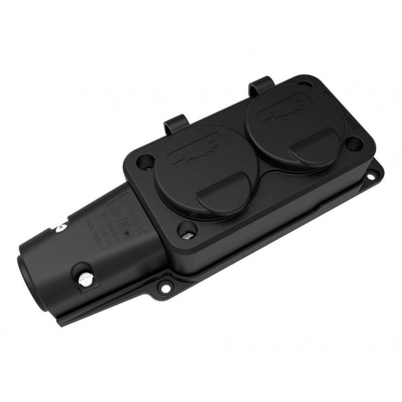 Set 2 x Priza din Cauciuc cu Capac Bemis BK1-1402-3612 2P+E, 2 Iesiri, 16A, 250V, IP54