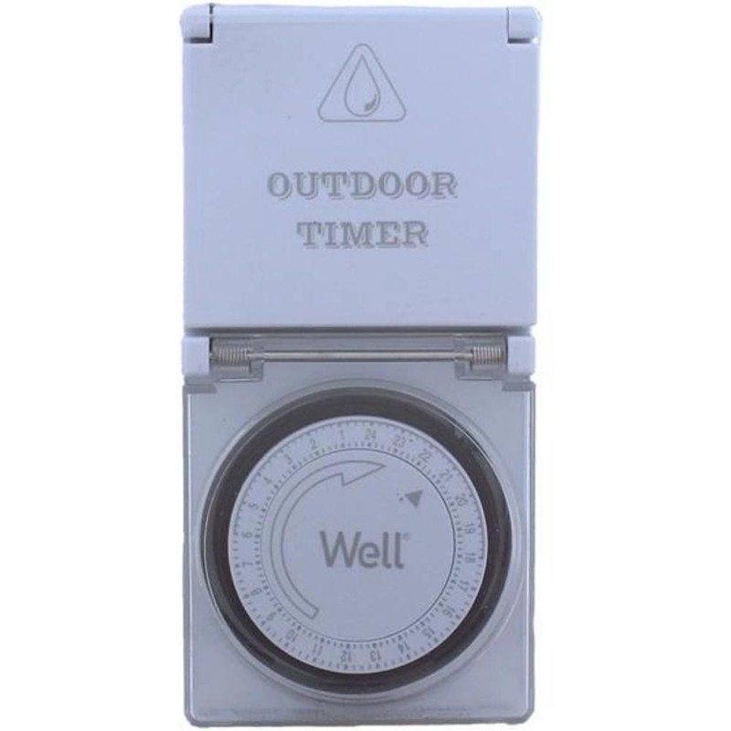 Set 2 x Priza Programabila Mecanica, pentru Exterior, Well