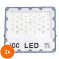 Set 2 x Proiector Led, Corp Metal, 100 W, 220  V, Z-tools