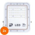 Set 2 x Proiector Led, IP 67, 30 W, 220 V, Corp Aluminiu, Alb, Z-tools