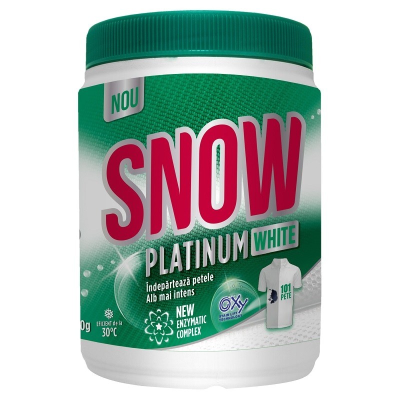 Set 2 x Pudra pentru Indepartarea Petelor Snow Platinum White, 400 g