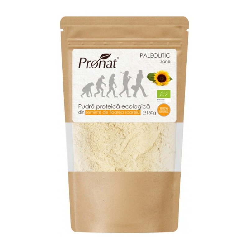 Set 2 x Pudra Proteica Bio din Seminte de Floarea Soarelui, 150 g