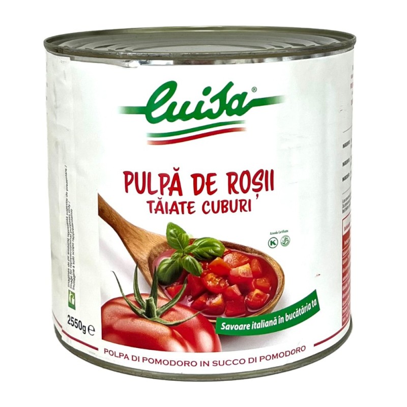 Set 2 x Pulpa de Rosii Taiate Cuburi, Luisa, 2.55 kg