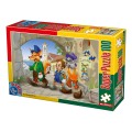 Set 2 x Puzzle 100 Piese, D-Toys, Pinocchio