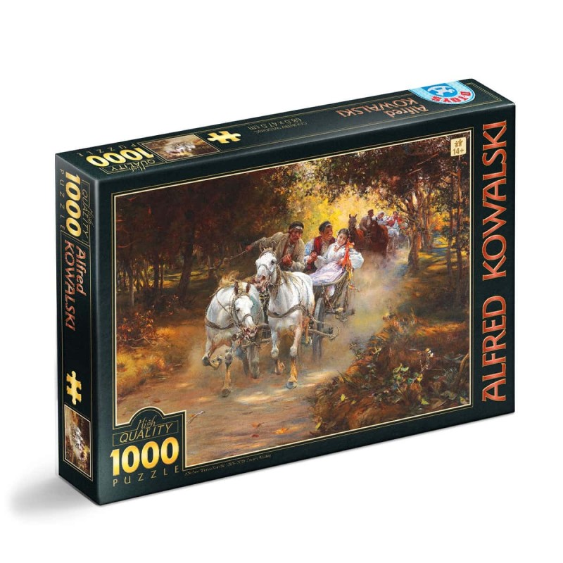 Set 2 x Puzzle 1000 Piese D-Toys, Alfred von Wierusz Kowalski, Country Wedding