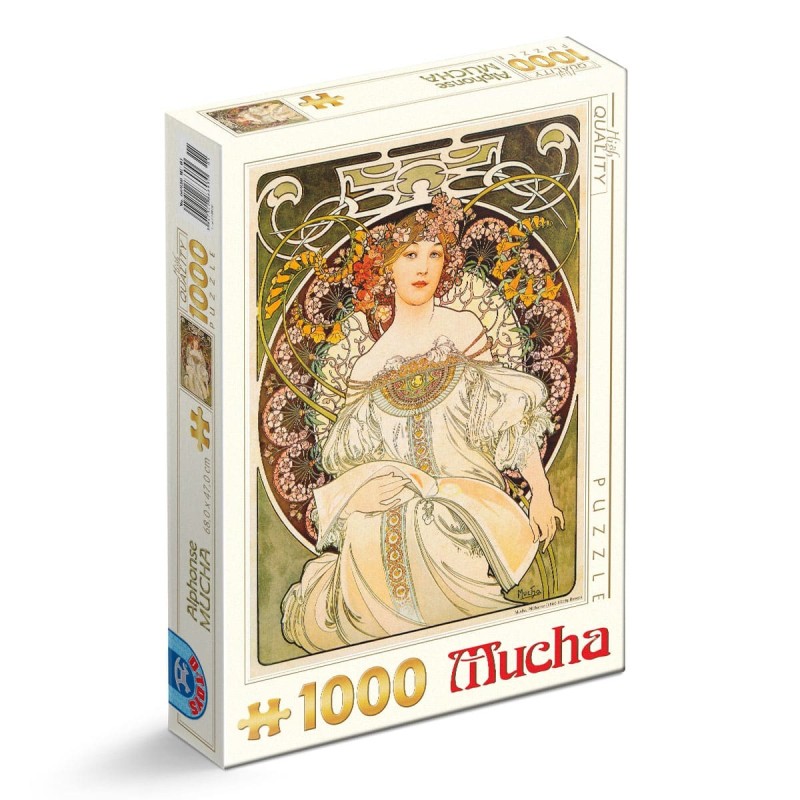 Set 2 x Puzzle 1000 Piese D-Toys, Alphonse Mucha, Reverie