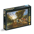 Set 2 x Puzzle 1000 Piese D-Toys, Bruegel cel Batran, The Entry of the Animals Into Noah's Ark