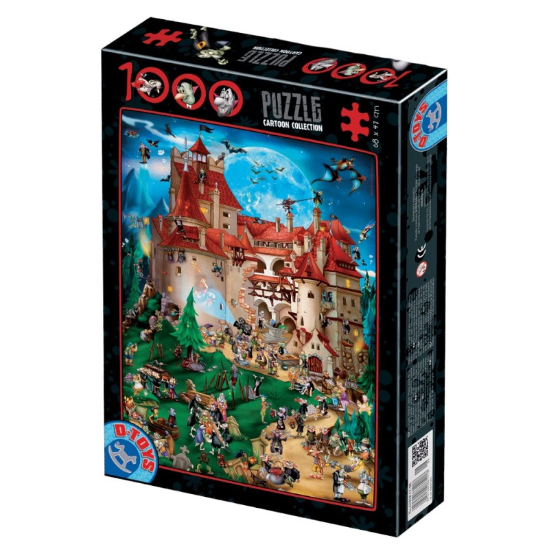 Set 2 x Puzzle 1000 Piese D-Toys, Cartoon Dracula