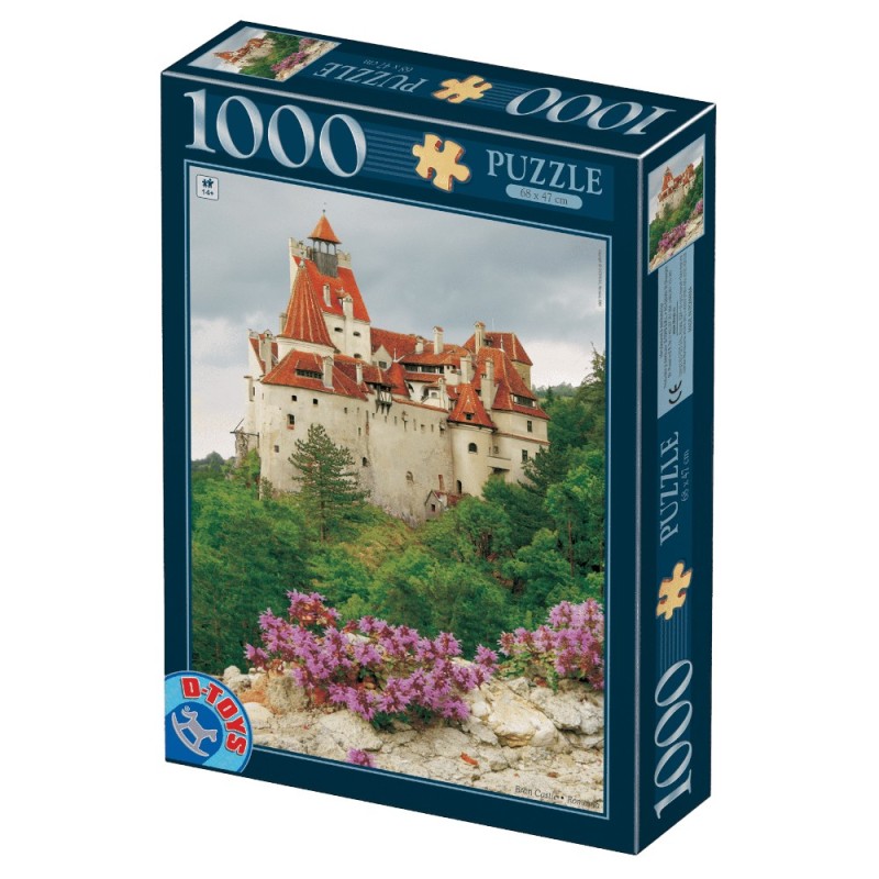 Set 2 x Puzzle 1000 Piese D-Toys, Castelul Bran, Ziua