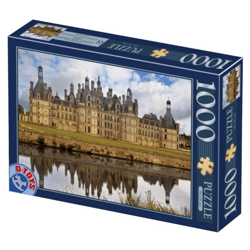 Set 2 x Puzzle 1000 Piese D-Toys, Castelul Chambord