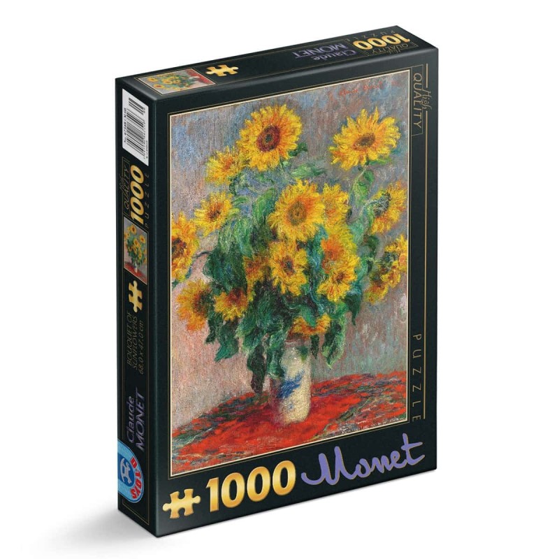 Set 2 x Puzzle 1000 Piese D-Toys, Claude Monet, Poppies