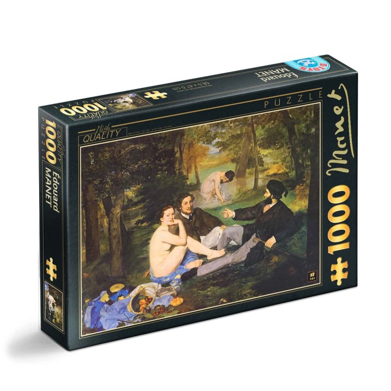 Set 2 x Puzzle 1000 Piese D-Toys, Edouard Manet, The Luncheon on the Grass