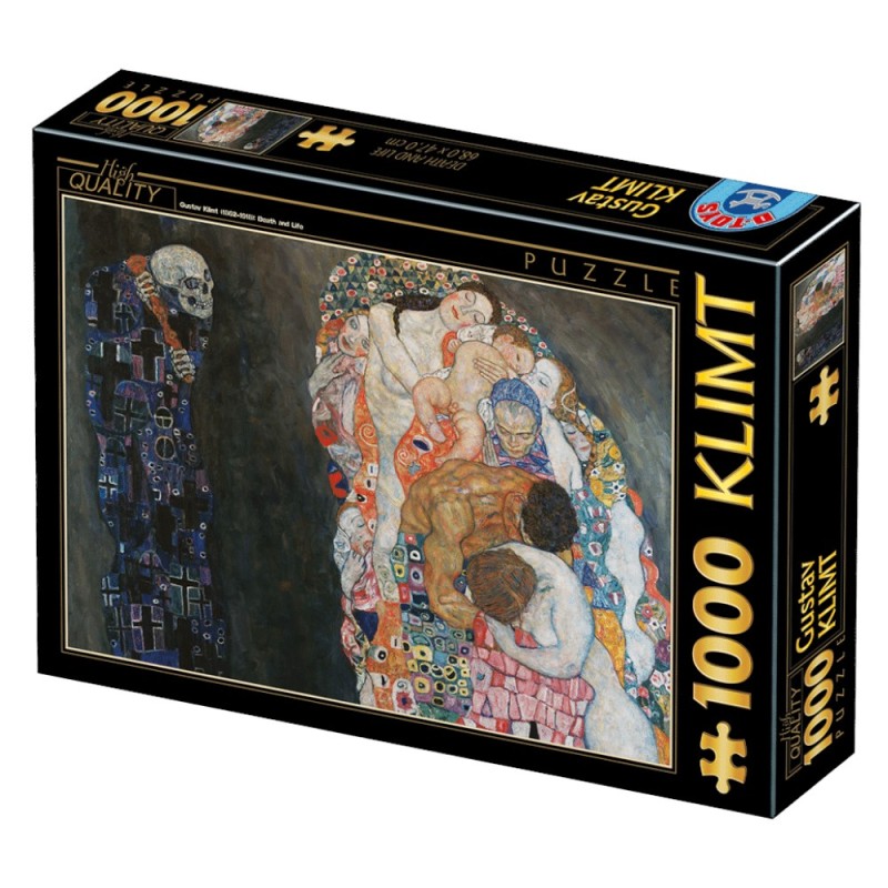 Set 2 x Puzzle 1000 Piese D-Toys, Gustav Klimt, Death and Life